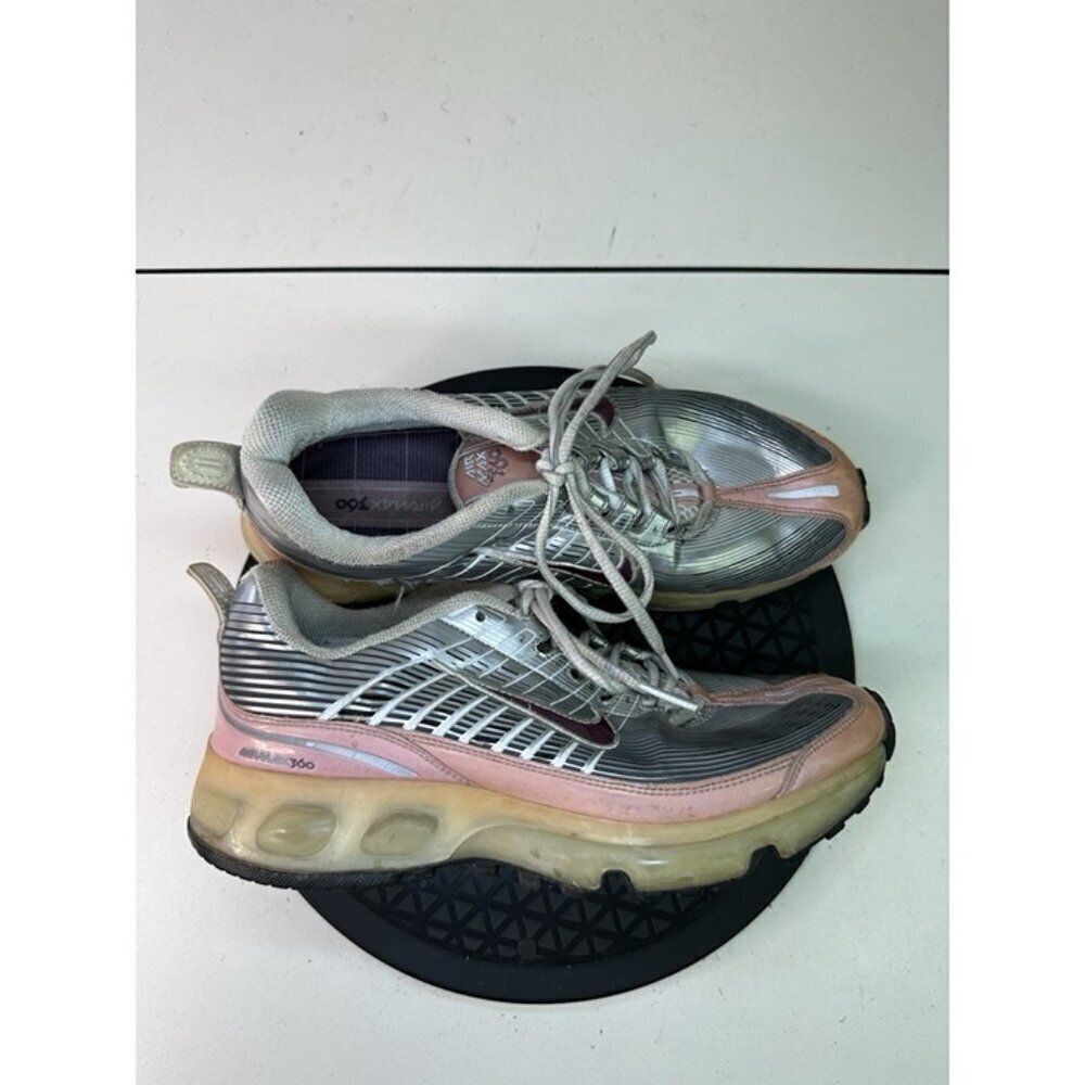 Nike 310909-051 Air Max 360 Women's Silver & Pink Sneakers Sz 8.5 US